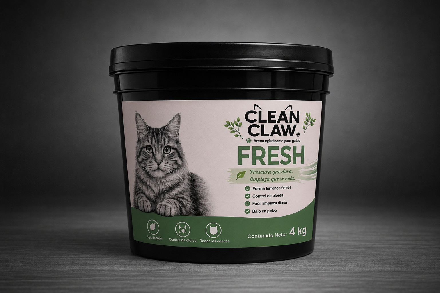 Cubeta Clean Claw Fresh 4 kg